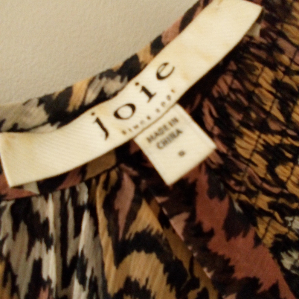 Joie Women's Top in Black, Brown, and Cream
